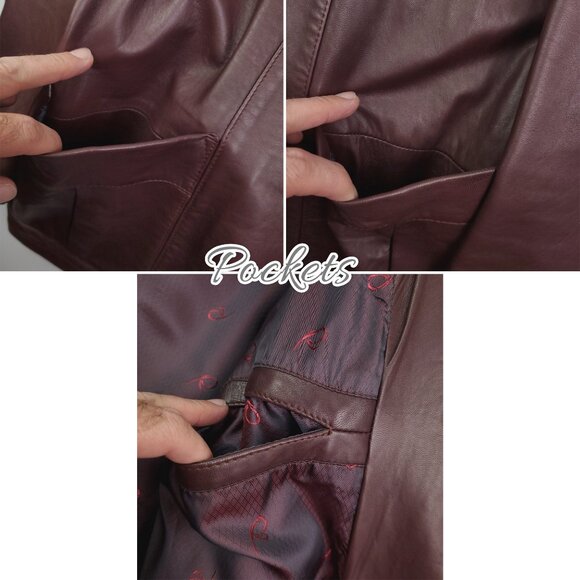 Georgetown Leather Design Remy Vintage Jacket Blazer Soft Supple Men's 46L - Picture 6 of 16